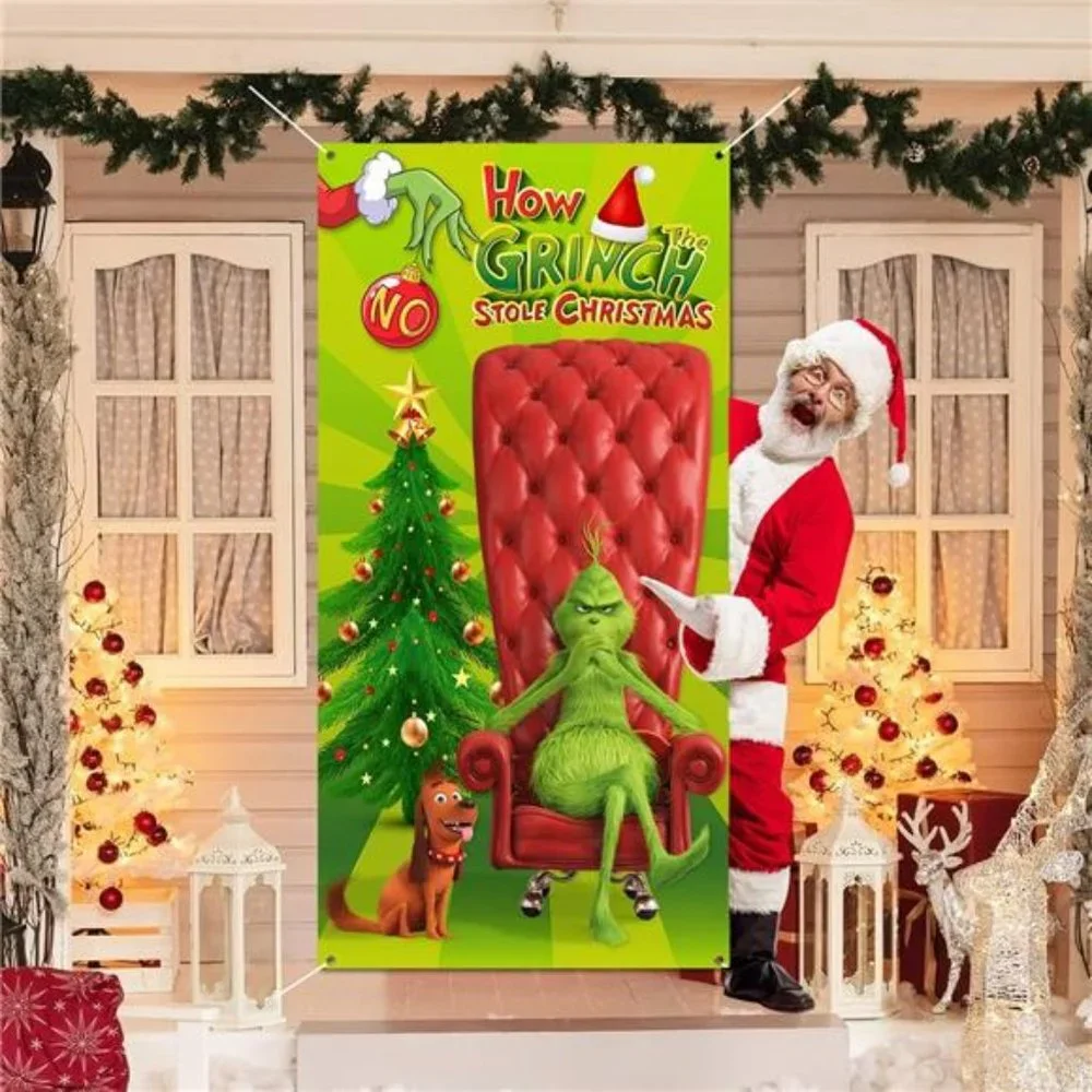 Christmas Door Cover Decorations ,Grinch‎ Christmas Decorations The Grinch Door